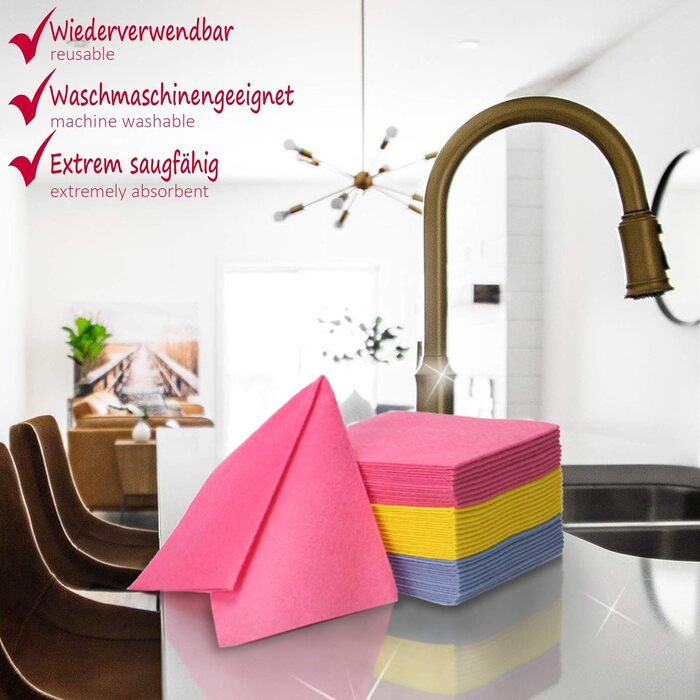 Серветки для прибирання кухні 30 шт 30 x 38 см com-four