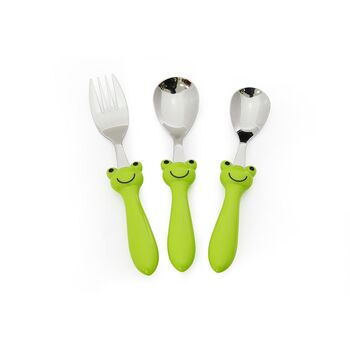 Набір столових приборів для дітей Fissman 3 предмета Жабеня (3016)