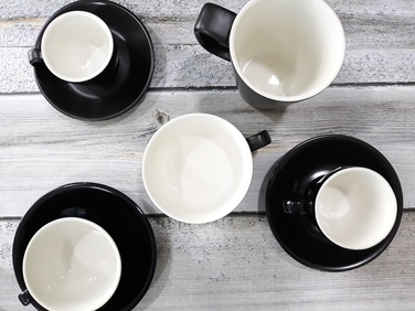 Чашка 340 мл, черная, Color Tea, GenWare