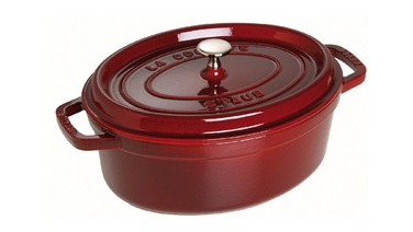 Кокот овальний 31 см, вишневий Staub