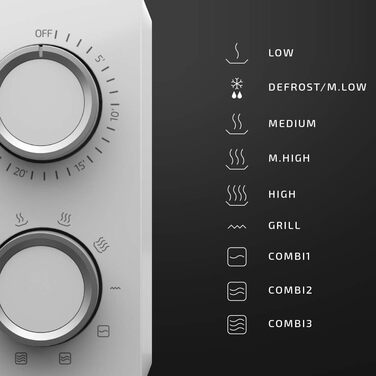 Мікрохвильова піч 700 Вт, 20 л ProClean 3120 Cecotec