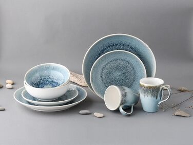 Набір посуду Caldera, комбінований сервіз 8 предметів (Ice Blue), 25863