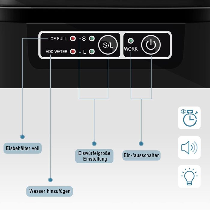 Льодогенератор 2,2 л 120 Вт WOLTU