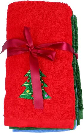 Набір з 4 різдвяних кухонних рушників 45 x 32 см EXCEART