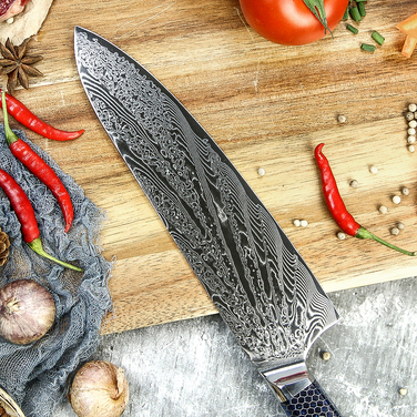 Профессиональный нож шеф повара из дамасской стали GRILLI 777141 Код: 012314