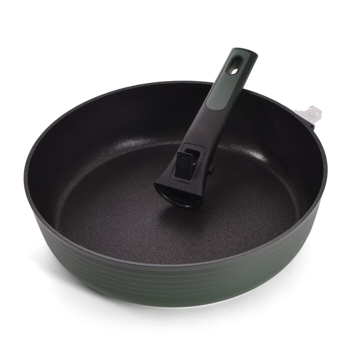 Глибока сковорідка Fissman BRILLIANT 28x7,5 см зі знімною ручкою (14385)