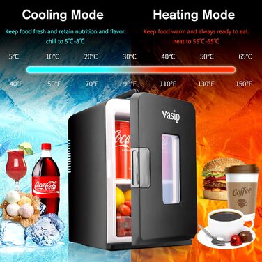 Міні-холодильник 15 л чорний Vasip