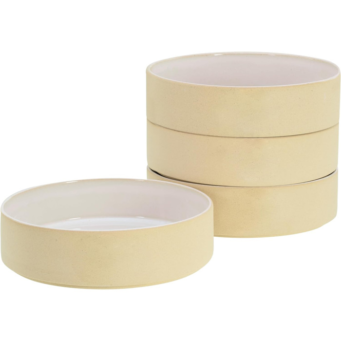 Серия Futuro Black, набор посуды из 16 предметов, комбинированный керамогранит (белый песок, пастабоула), 21539