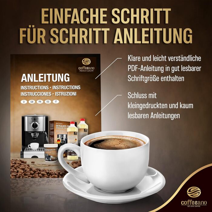 Таблеток для чищення кавомашин 250 табл Coffeeano