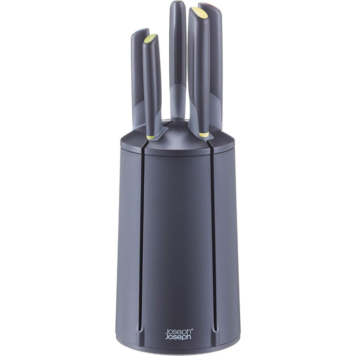 Набір ножів, 5 предметів з підставкою, чорний Elevate Carousel Joseph Joseph