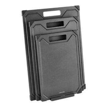 Набір обробних дощок з деревоволокна з тримачем, 4 предмети, чорний Zwilling