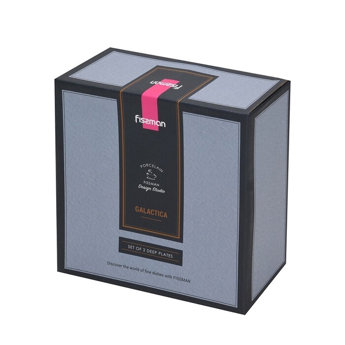 Набор Fissman из 2-х глубоких тарелок GALACTICA 18 см фарфор (13633)