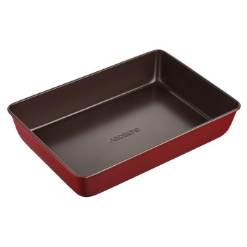 Форма для випікання 34.5 х 24 х 6 см, вуглецева сталь, прямокутна, коричнево-червоний ARDESTO