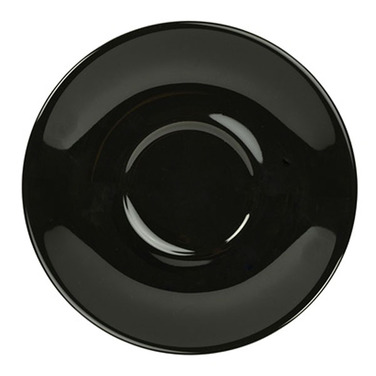 Блюдце 12 см, черное, Color Tea, GenWare