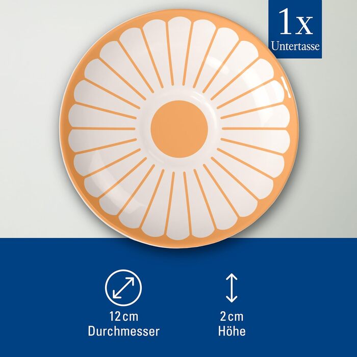 Блюдце до чашки для еспресо 11,7 см, помаранчевий Fleur Villeroy & Boch