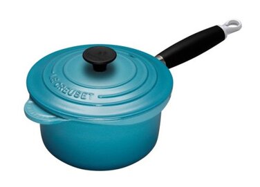Ківш з кришкою 20 см, блакитний Le Creuset