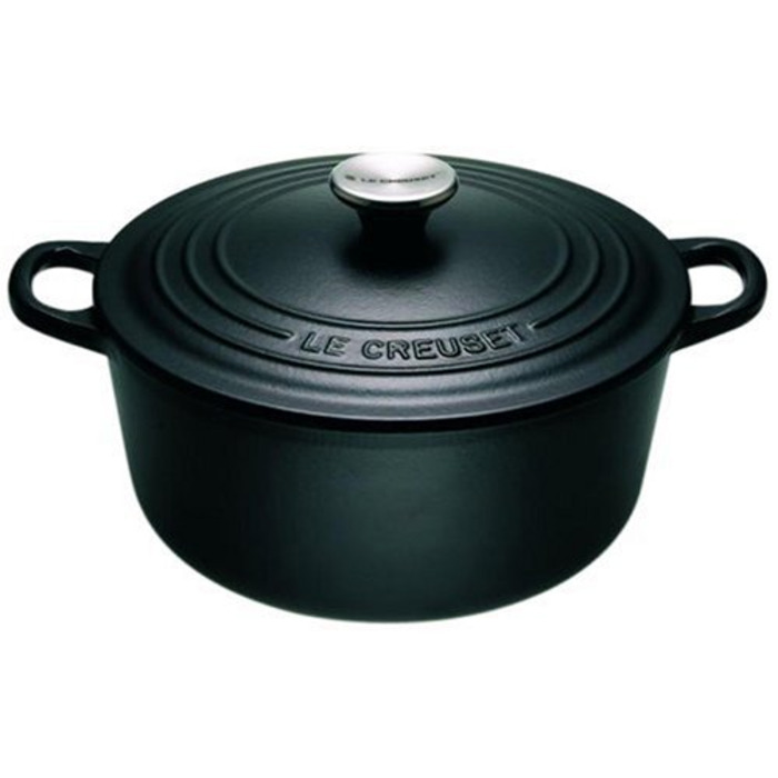 Каструля / жаровня 22 см, чорний Le Creuset