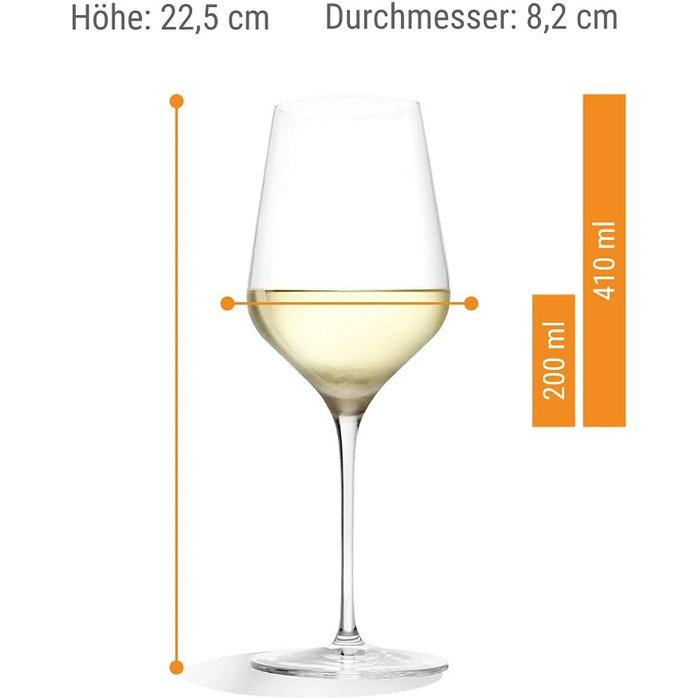 Келихи для білого вина 410 мл, набір 6 предметів, Starlight Stölzle Lausitz