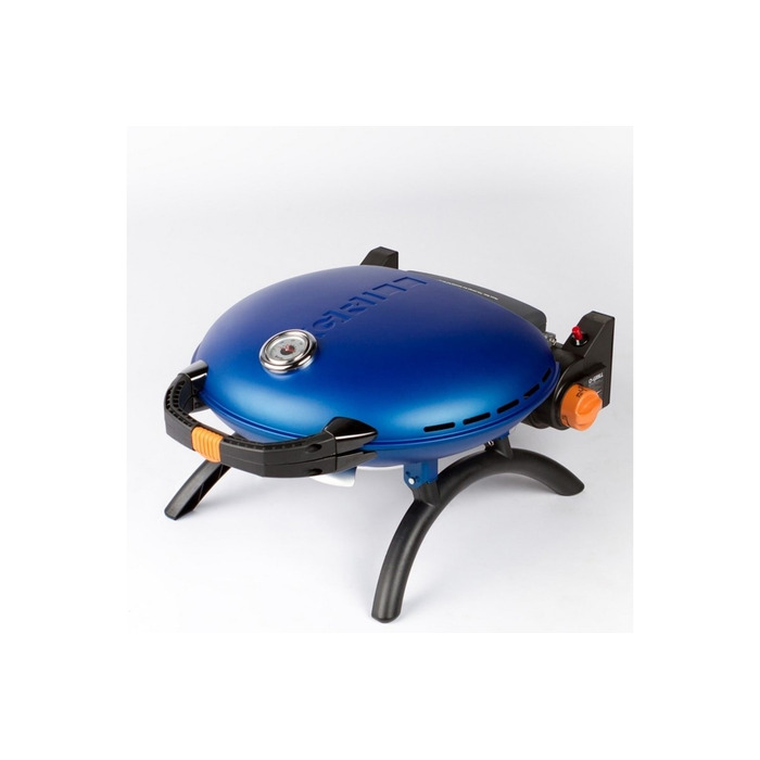 КОМПЛЕКТ Портативний переносний газовий гриль O-GRILL 600T, синій + шланг в подарунок! Код: 011678