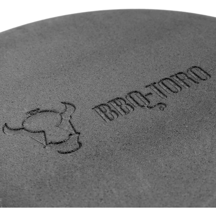 Чавунна сковорода BBQ-Toro Чавунна сковорода-гриль з ручкою, ручкою і двома носиками, ребриста Чавунна сковорода-гриль, сковорода барбекю, сковорода, чавунна сковорода, чавунна сковорода (Ø 29 см)