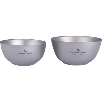 Титанова миска для кемпінгу 250 мл 350 мл iBasingo