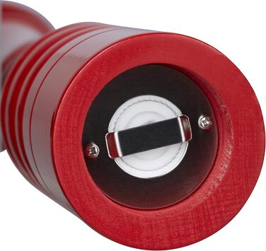 Дерев'яний млин для перцю та солі 40 см, червоний Relaxdays