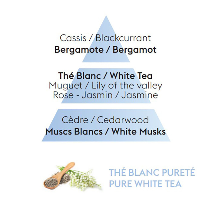 Дифузор Maison Berger Paris MINERAL BLUE WHITE + Наповнювач з ароматом PURE WHITE TEA, 180 мл