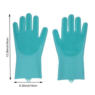Перчатки для мытья посуды 16 x 34 см Helweet
