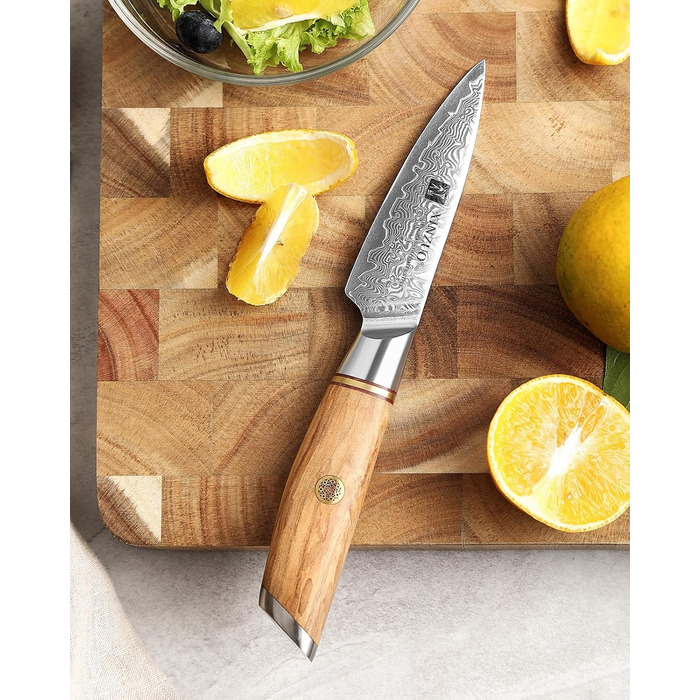 Нож для фруктов 9,2 см, дамасская сталь XINZUO