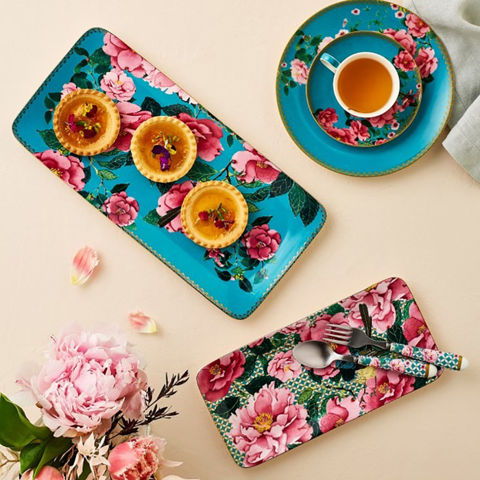 Тарелка обеденная Maxwell & Williams TEAS&C`S Silk Road Aqua, фарфор, диам. 19,5 см