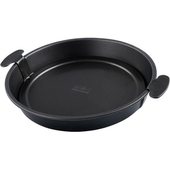 Форма для торта Zenker з підйомною основою діаметр 28 см кругла форма для торта з антипригарним покриттям форма для випічки зі знімною основою для пирога, кіша та ко, чорна, 3862