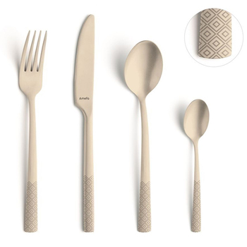 Набор столовых приборов 16 предметов Manille Diamond Champagne Amefa