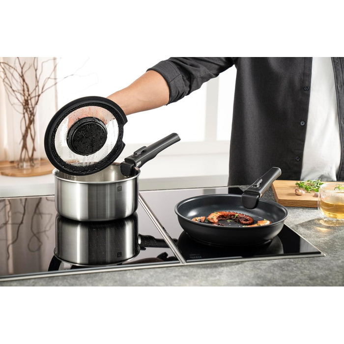 Набір з 2 кастрюль зі скляними кришками та знімною ручкою, 5 предметів Unlock Zwilling