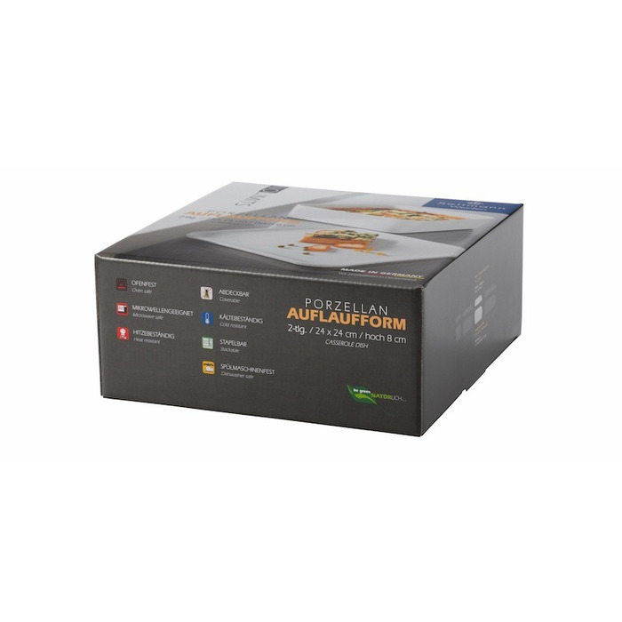 Форма для запікання з кришкою 24 х 24 х 8 см, біла No Limits Seltmann