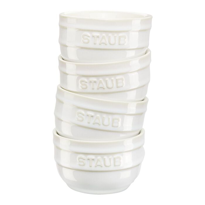 Форма для запікання 200 мл, 4 предмети слонова кістка Staub