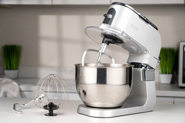 ARDESTO Кухонна машина KMCH-K1500SS/ 1500 Вт/ 6 швидк. + режим Pulse/ чаша 6 л./ блендер 1.5 л./сріблясто-сірий