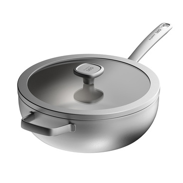 Сковорода-вок BergHOFF LEO GRAPHITE, нержавіюча сталь, діам. 28 см, 4,9 л