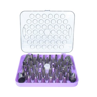 Набір насадок для випічки і прикраси торта, крему Fissman 52 насадки (8511)