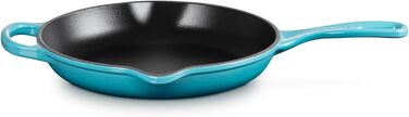 Чавунна сковорода LE CREUSET Signature, кругла, Ø Для всіх типів плит, вкл. підходить для індукції, 1,93 кг, гранатовий, 20182239490422 (карибський, 23 см)