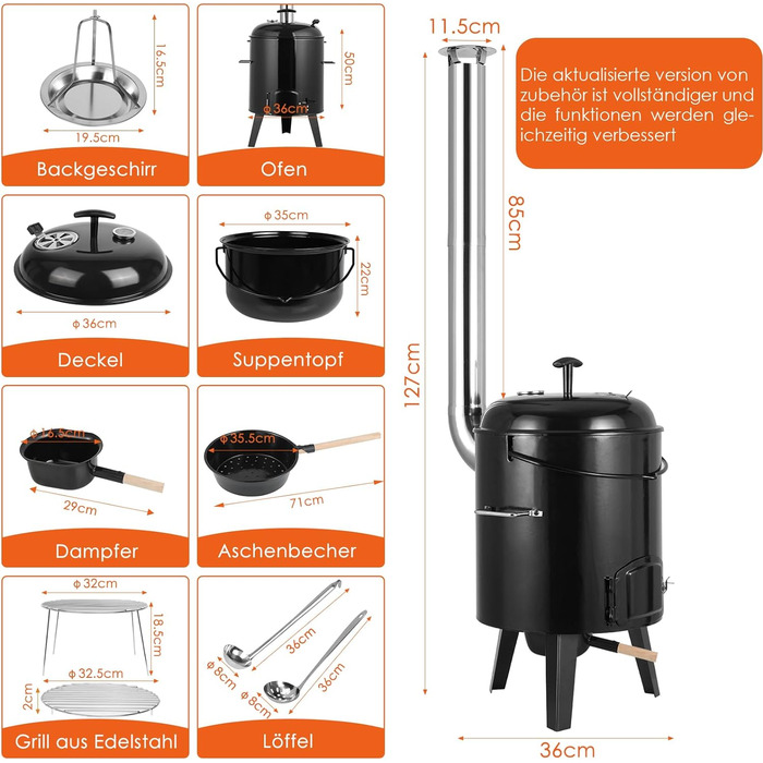 Печь для тушения с функцией гриля TLSUNNY