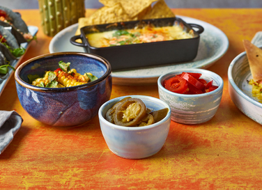 Соусник 7.8*h 4.3 см, 130 мл, блакитний, Terra Porcelain Seafoam, GenWare