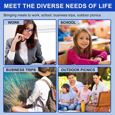 Термоконтейнер для харчових продуктів, 700 мл блакитний Otufan