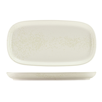 Блюдо прямоугольное 35*18 см, серое, Sereno Alto, GenWare