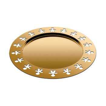 Піднос Ø 40 см, позолочений Girotondo Alessi