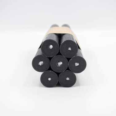 Набір з 7 конічних свічок 2,2 х 18 см, чорний Infinity Boxs