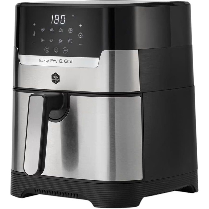 Tefal Мультипіч OBH Nordica EasyFry&Grill, 1550Вт, чаша-4.2л, сенсорне керув., від 40°C до 200°C, пластик, чорно-сірий