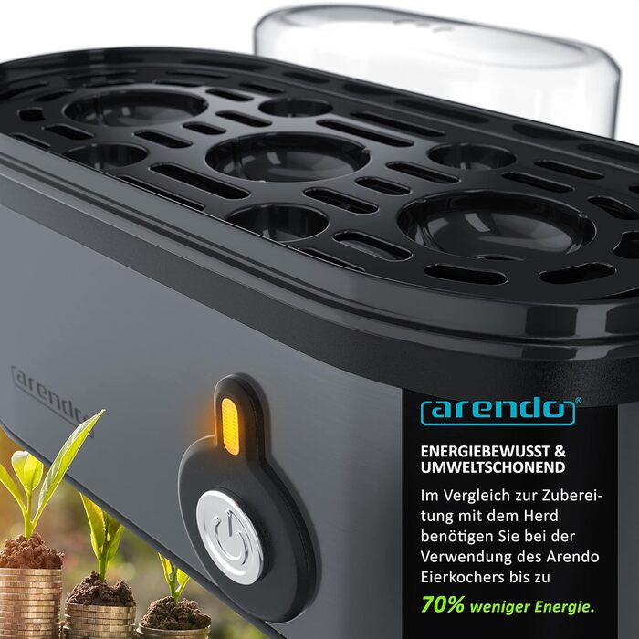 Яйцеварка - 1-3 яйця, 210 Вт, Arendo