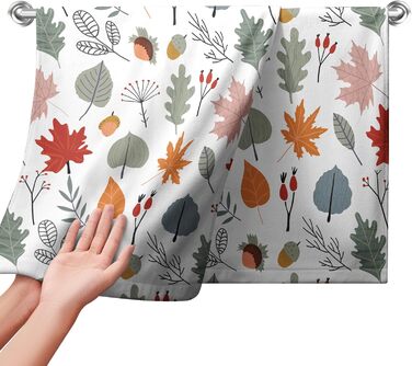 Різдвяні кухонні рушники Kwlegh, рушник для рук, різдвяна ялинка, цукерка-тростина, сніжинка, рушник для пальців, набір з 2 шт. , милий чоловічий банний рушник, високопоглинаючі рушники, 36 x (осіння рослина)