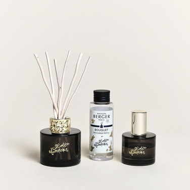 Набор Maison Berger Paris: диффузор LOLITA LEMPICKA черный, 100 мл + Наполнитель с ароматом LOLITA LEMPICKA, 90 мл и спрей с ароматом LOLITA LEMPICKA, 50 мл