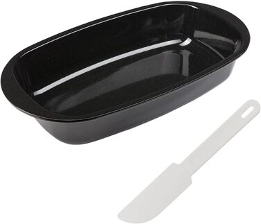 Форма для випічки хліба Westmark - високоякісна емальована форма для випічки хліба, як з пекарні - 32 см - для рівномірного підрум'янювання - 100 стійка до подряпин (чорна) (емаль зі скребком)